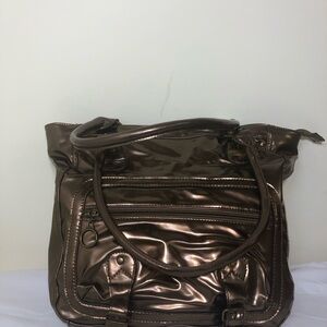 Shiny Metallic Brown Women’s Tote Bag